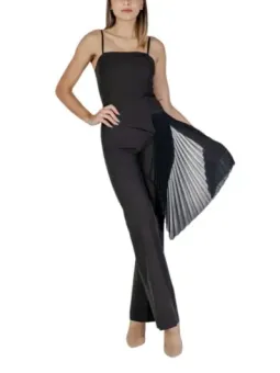 Schwarzer Rinascimento Jumper mit Mesh-Einsatz