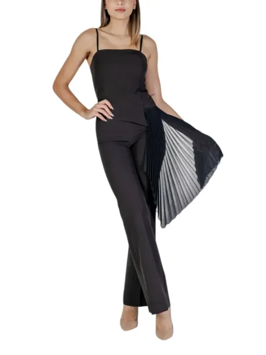 Schwarzer Rinascimento Jumper mit Mesh-Einsatz