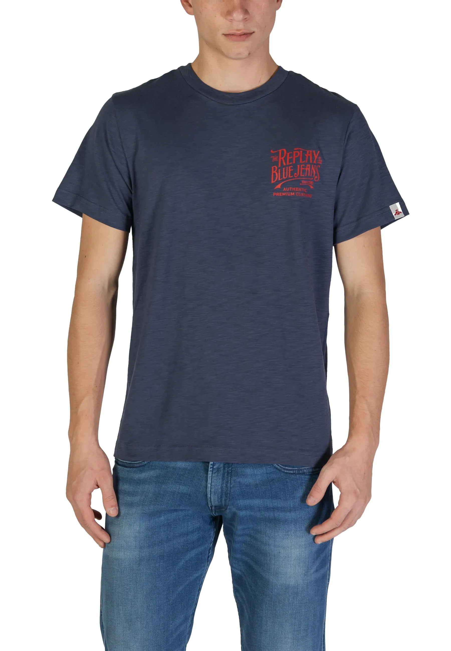 Replay Herren T-Shirt Blau 480804