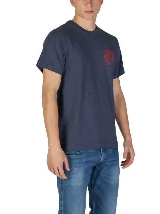 Replay rotes Logo Baumwoll-T-Shirt