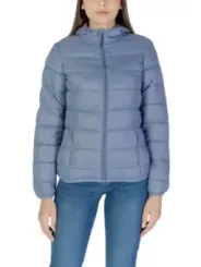 Blaue gesteppte Damen-Pufferjacke B.young