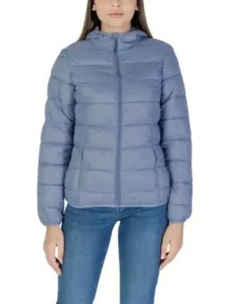 Blaue gesteppte Damen-Pufferjacke B.young