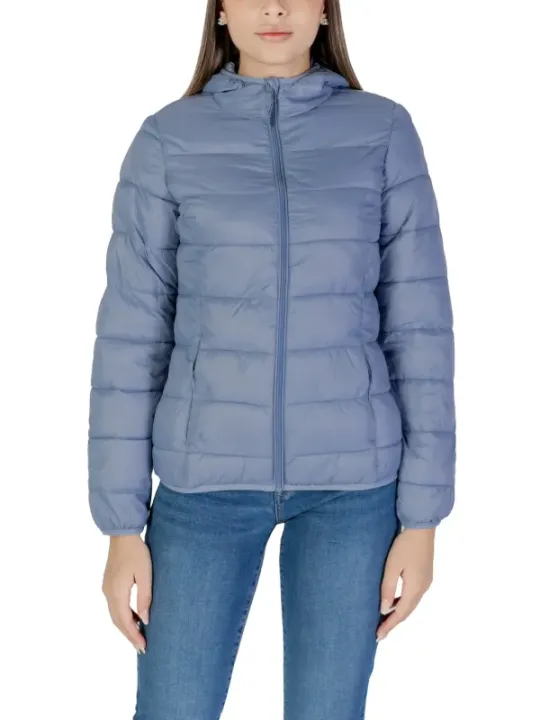 Blaue gesteppte Damen-Pufferjacke B.young