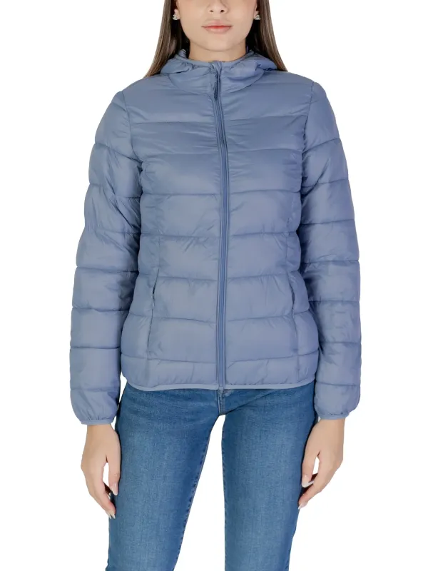 Blaue gesteppte Damen-Pufferjacke B.young