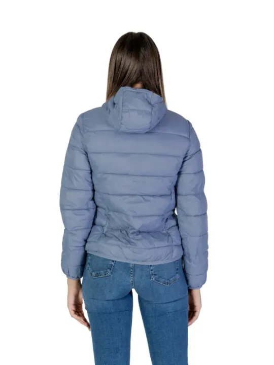 Blaue gesteppte B.young Pufferjacke hinten