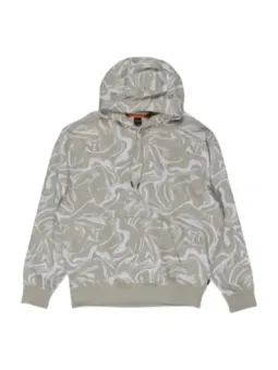 Boss 480842 marmorierter Kapuzenpullover Beige