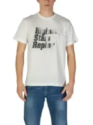 Replay Tropfendes Text Grafik T-Shirt