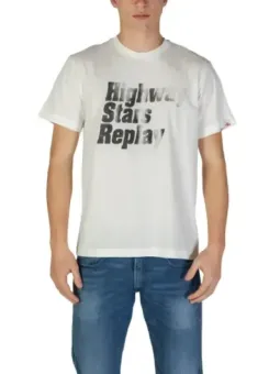 Replay Tropfendes Text Grafik T-Shirt