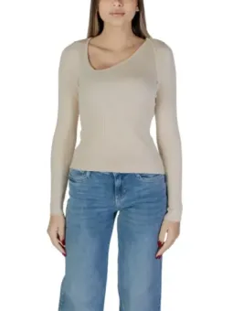 Geripptes, langärmliges Damen-Top Vila