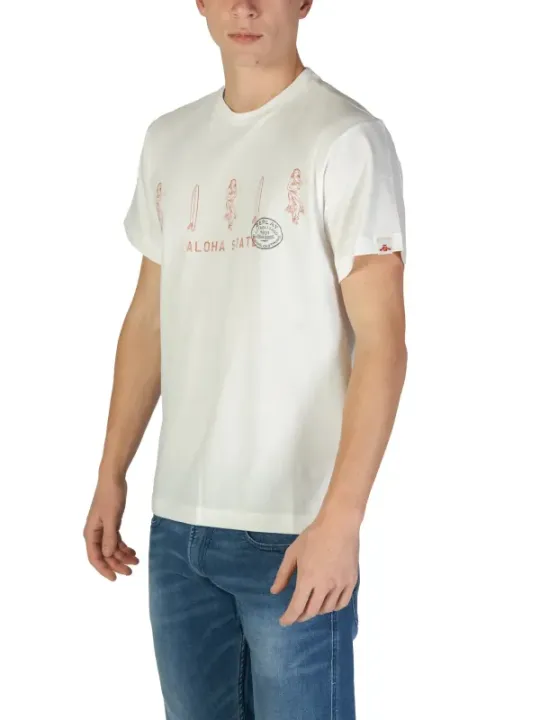 Weißes Replay Aloha Herren T-Shirt