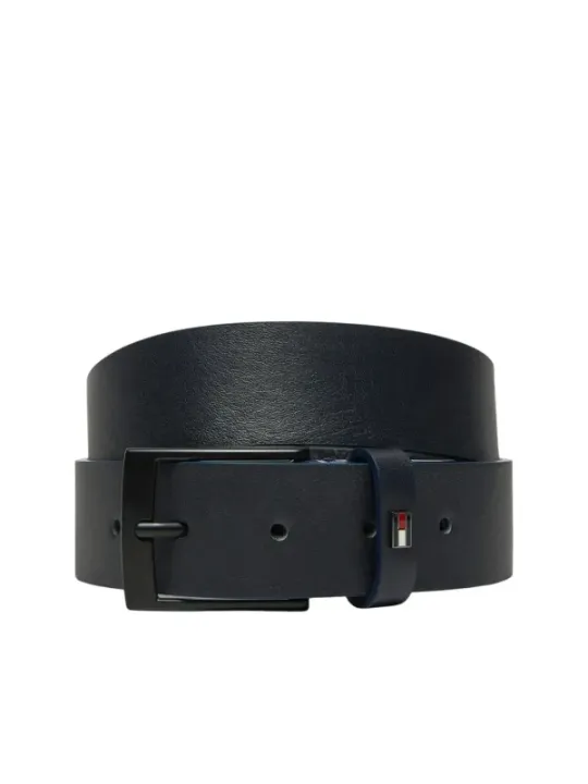 Schwarzer Tommy Hilfiger Ledergürtel für Herren