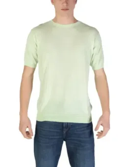 Pastellgrünes Hamaki-ho Rundhalsausschnitt T-Shirt