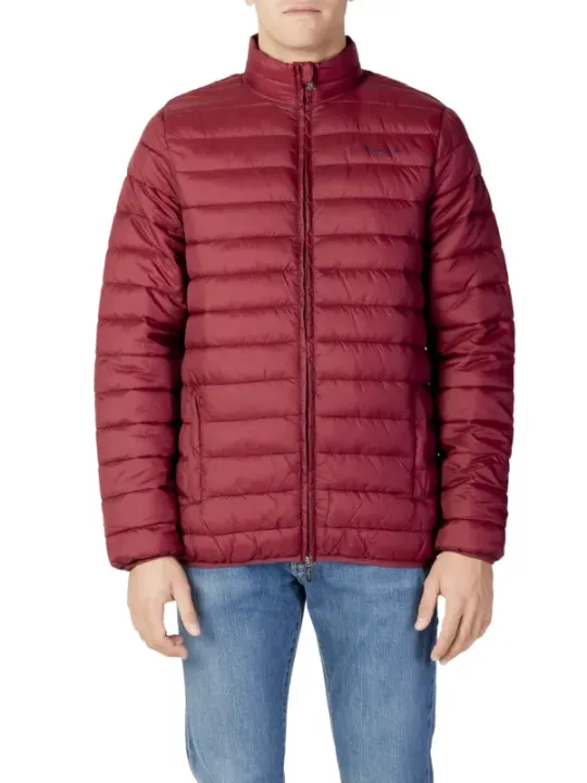 Burgunder Aquascutum Herren Pufferjacke