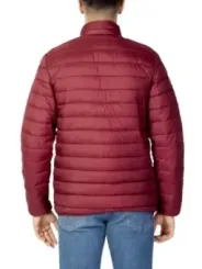 Bordeauxfarbene Aquascutum-Pufferjacke für Herren
