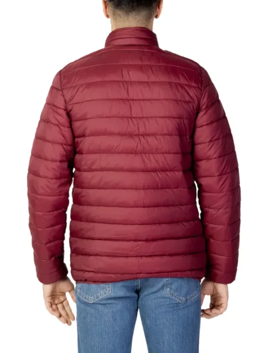 Bordeauxfarbene Aquascutum-Pufferjacke für Herren
