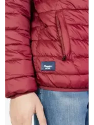 Rote gesteppte Aquascutum Pufferjacke