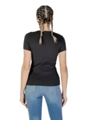 Schwarzes Damen Kurzarm T-Shirt