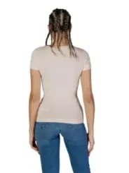 Weißes Hexagon-Muster Guess T-Shirt