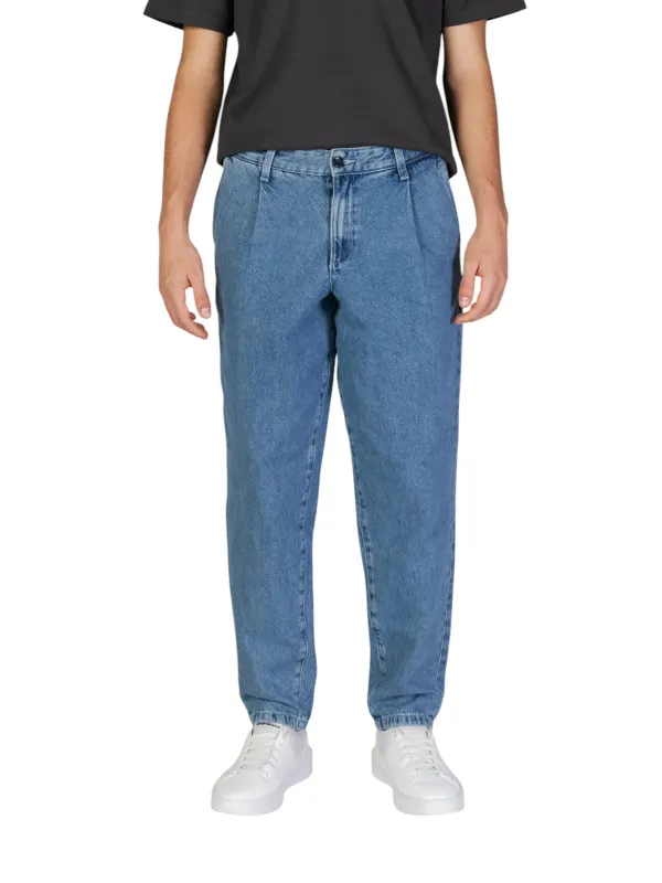 Helle Jeans lässiger gerader Schnitt