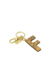 Alviero Martini Holzmaserung Schlüsselanhänger mit H