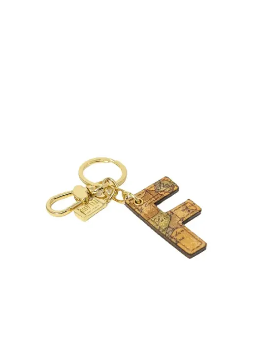 Alviero Martini Holzmaserung Schlüsselanhänger mit H