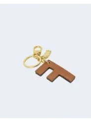 Leder-Schlüsselanhänger mit Initial T