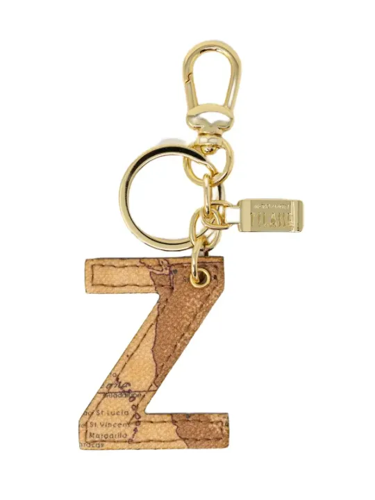 Goldener Schlüsselanhänger mit Kork-Z-Charm