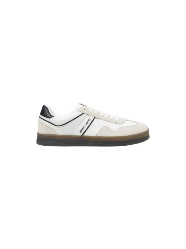 Weiße Tommy Jeans Sneakers mit Spitze