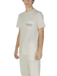 Weißes T-Shirt mit Aufschrift