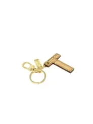 Goldenes Prima Classe Schlüsselanhänger Kreuz