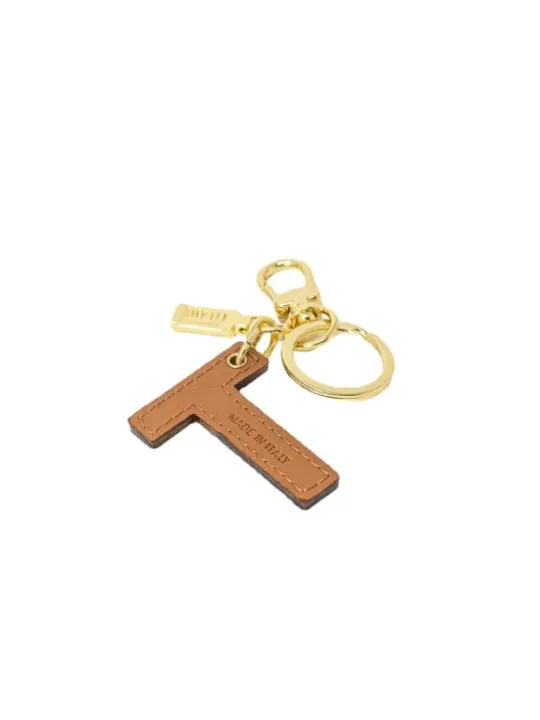 Alviero Martini Leder Schlüsselanhänger Braun