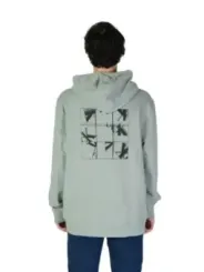 Grauer Hoodie mit Flugzeug-Design
