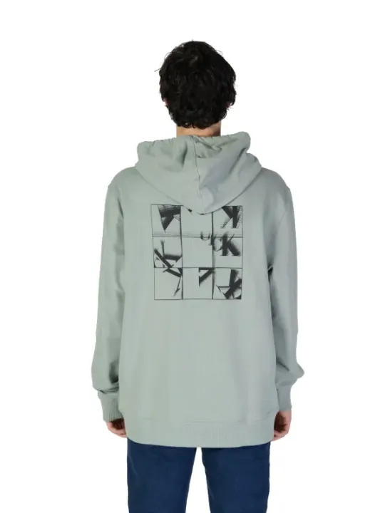 Grauer Hoodie mit Flugzeug-Design