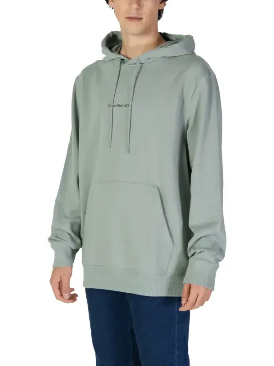 Grauer Calvin Klein Kapuzenpullover