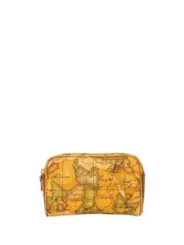 Vintage Weltkarten Reiseportemonnaie Alviero Martini