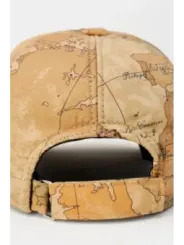 Weltkarte Baseballkappe beige Alviero Martini