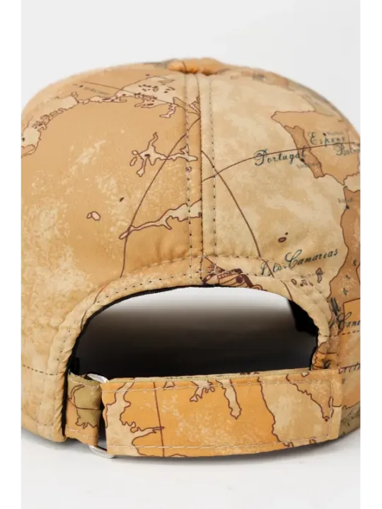 Weltkarte Baseballkappe beige Alviero Martini