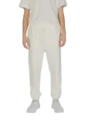 Off-weiße Jogginghose mit Bündchen