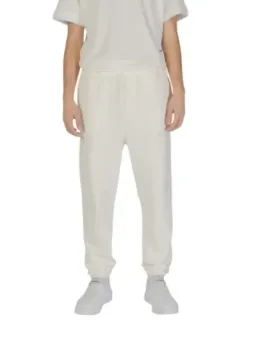 Off-weiße Jogginghose mit Bündchen