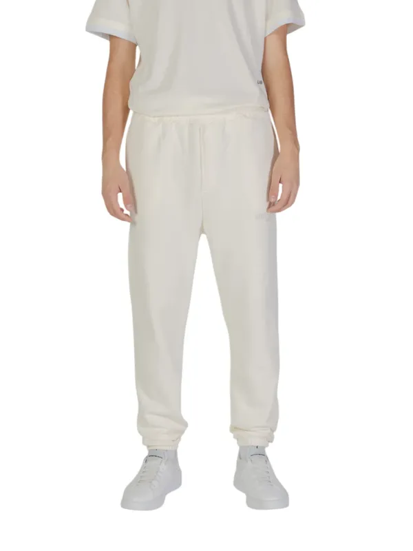 Off-weiße Jogginghose mit Bündchen