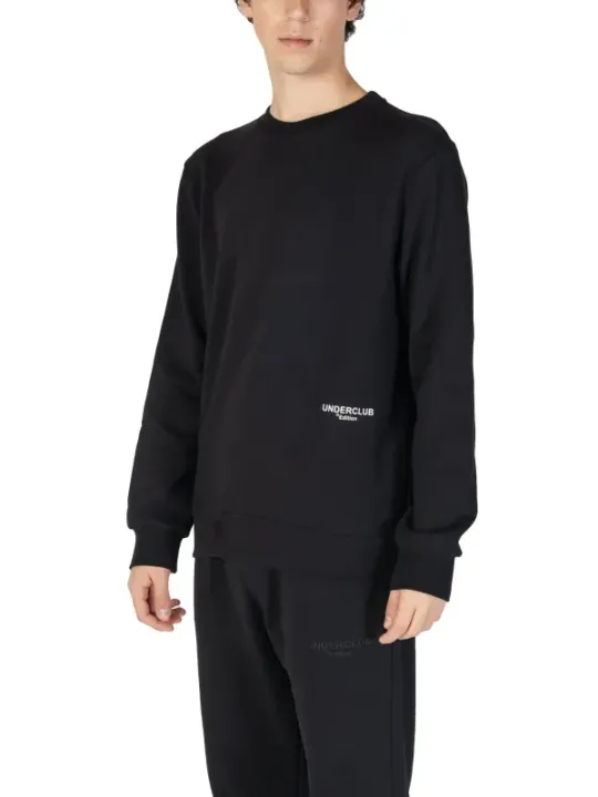 Schwarzer Underclub Crewneck Pullover Herren