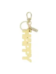 Goldfarbener Alviero Martini Schlüsselanhänger Prima Classe