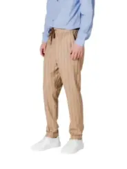 Gestreifte Chino Hosen, Herren, Beige