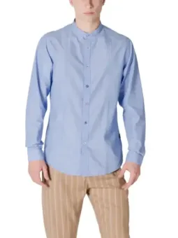 Gianni Lupo Herren Hemd blau