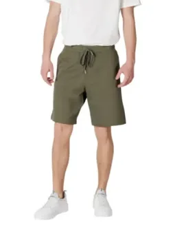 Grüne Replay Herren-Bermudashorts