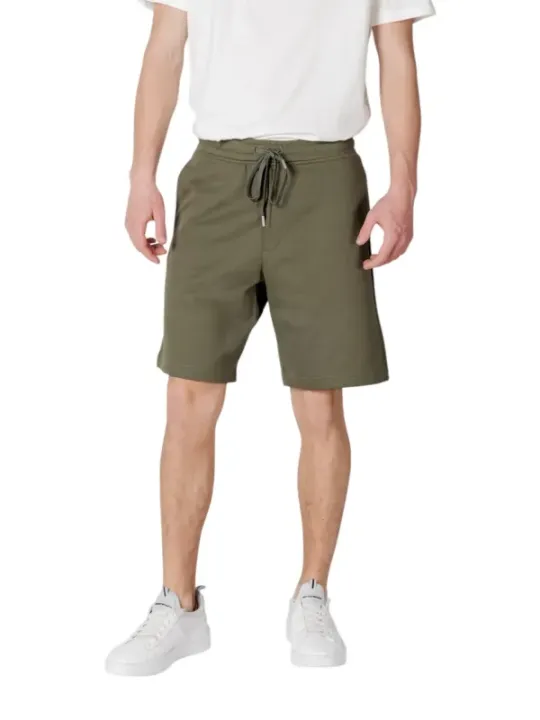 Grüne Replay Herren-Bermudashorts