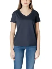 Dunkelgraues Armani Exchange V-Neck T-Shirt