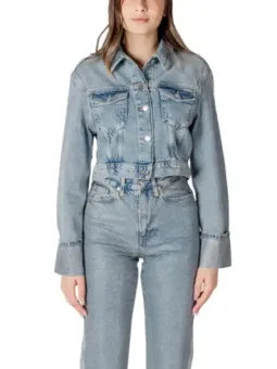Leichte Denimjacke lässiger Schnitt