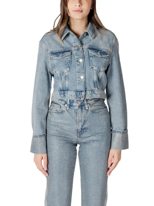 Leichte Denimjacke lässiger Schnitt
