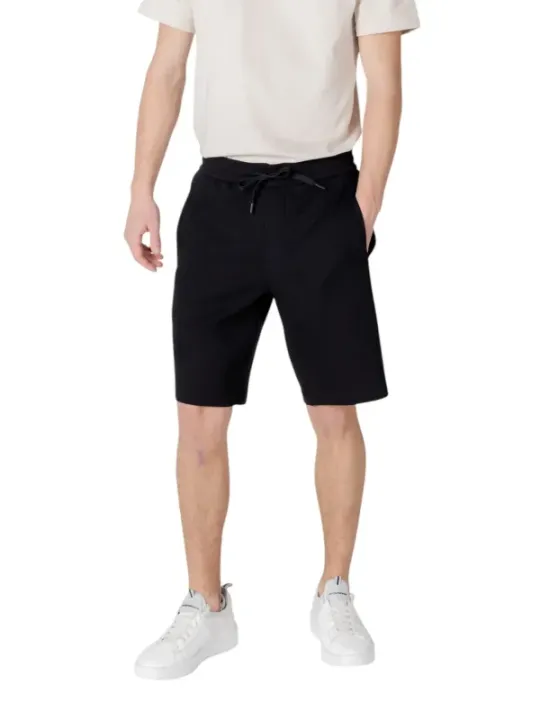 Schwarze Armani Exchange Herrenshorts Baumwolle